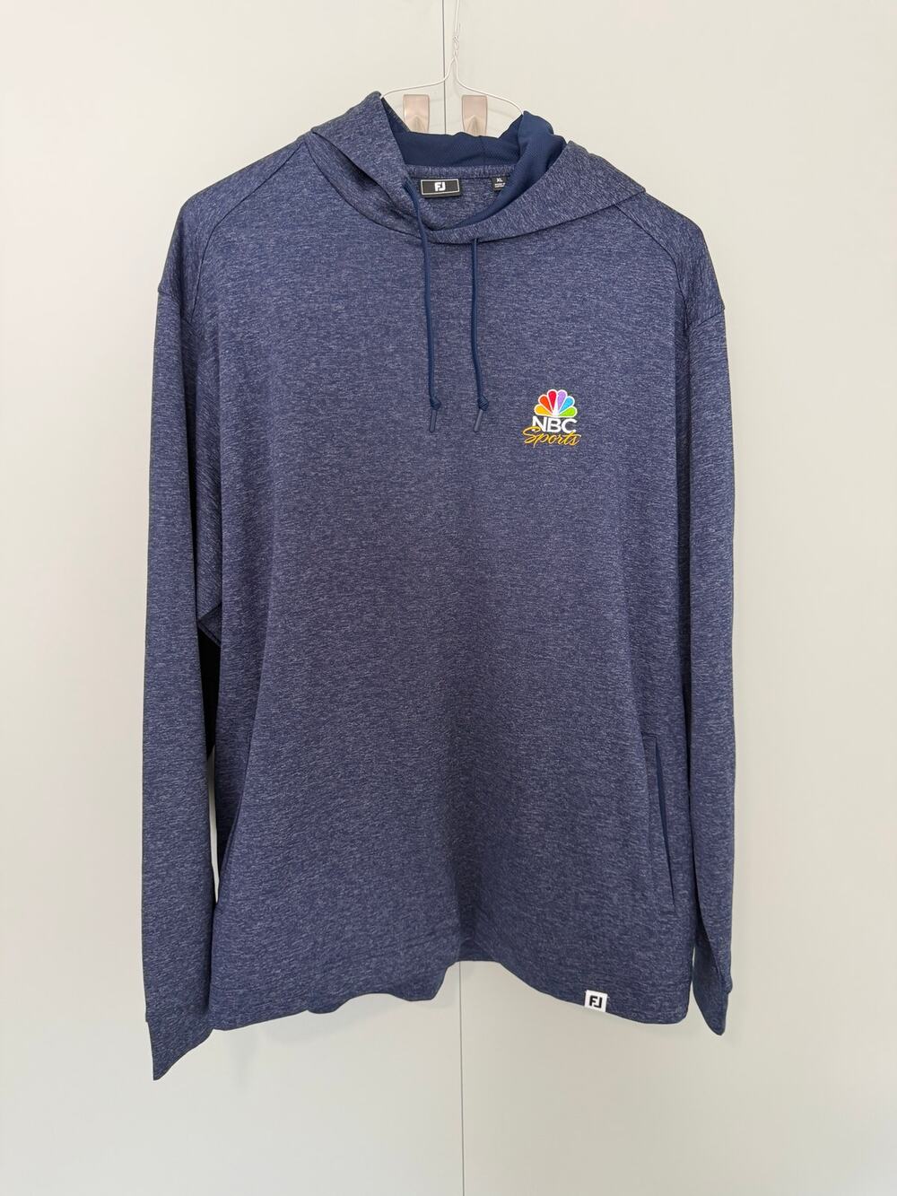 FOOTJOY Men's 'NBC Sports' Lightweight Hoodie in Navy Space Dye 25263